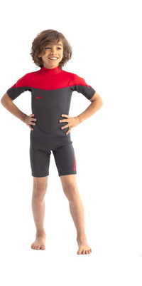 2026 Jobe Enfants Boston 2mm Back Zip Shorty Combinaison Néoprène 3036210 - Red