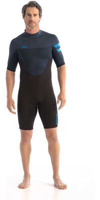 2026 Jobe Hommes Perth 3/2mm Back Zip Shorty Combinaison Néoprène 30362100 - Blue