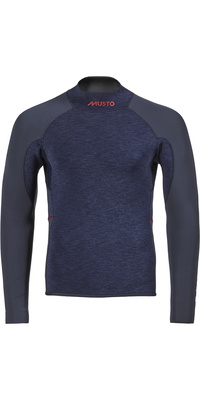 2026 Musto Hommes Flexlite Alumin 3.0 Manches Longues 3mm Neoprene Top 82073 - Midnight Marl