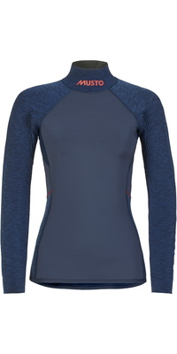 2026 Musto Femmes Flexlite Alumin 3.0 Haut à Manches Longues 82083 - Chiné De Minuit