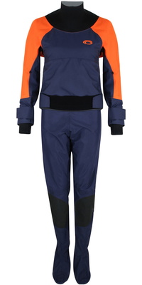 2026 Typhoon Femmes Combinaison étanche Hendra Hinge Zip 100185 - Orange / Navy