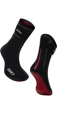 2026 Zone3 Neoprene Heat- Tech Chaussettes De Chaleur Na18uhts101 - Noir / Rouge