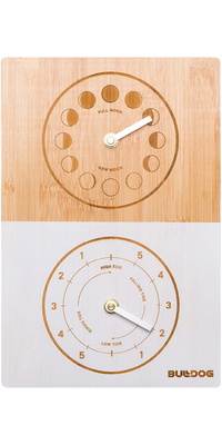 2026 Bulldog Horloge Double Cadran Bambou Lune Marée Bdtc2