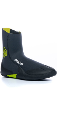 2026 C-Skins Enfants Legend 3.5mm Bottes Zippées En Néoprène à Bout Rond C-BOLEJZ - Graphite / Flash Green / Black