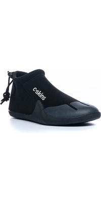 2026 C-skins Junior Legend 3mm Bout Rond Reef Bottes C-rblej - Noir / Vert Flash / Anthracite