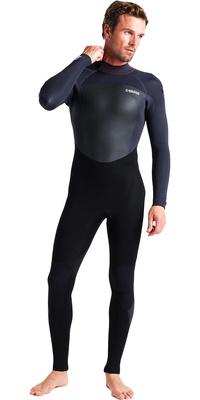 2025 C-Skins Hommes Legend 4/3mm Back Zip Combinaison Néoprène C-LE43MBZ - Black / Anthracite