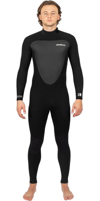 2026 Gul Hommes Response 5/3mm GBS Back Zip Combinaison Néoprène RE1213-C1 - Black