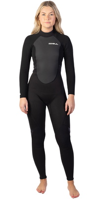2026 Gul Femmes Response 3/2mm Back Zip Combinaison Néoprène RE1319-C1 - Black
