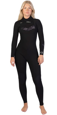 2026 Gul Femmes Response Echo 3/2mm Chest Zip Combinaison Néoprène RE1328 - Black / Broken Palm