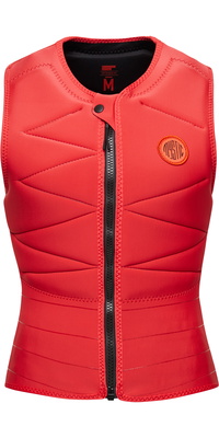 2025 Mystic Femmes Ruby Front Zip Impact Vest 35005.230230 - Sunset Red