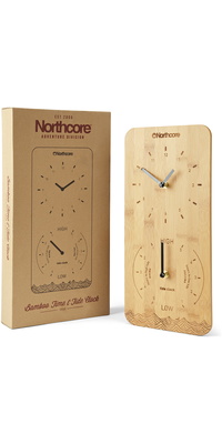 2026 Northcore Horloge Murale Bamboo Time & Tide Clock Portrait NOCO088D
