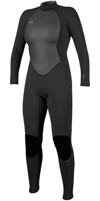 2025 ONeill Womens Reactor II 3/2mm Back Zip Wetsuit 5042 - Black