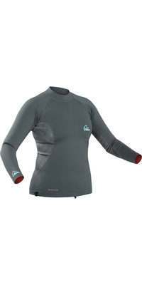 2026 Palm Top à Manches Longues En Néoprène Neoflex Pour Femme 12796 - Jet Grey