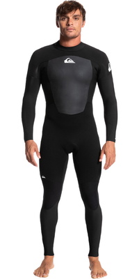 2025 Quiksilver Hommes Prologue 5/4/3mm Back Zip Combinaison Néoprène EQYW103225 - Black