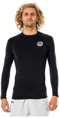 2026 Rip Curl Mens Thermopro 1mm Long Sleeve Thermal Vest WLYYAM - Black