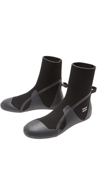 2025 Billabong Absolute 5mm Bottes à Bout Rond ABYWW00112 - Black
