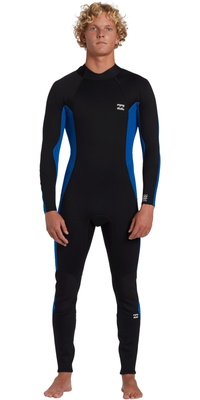 2025 Billabong Hommes Foil 4/3mm Back Zip Combinaison Néoprène ABYW100235 - Mid Blue