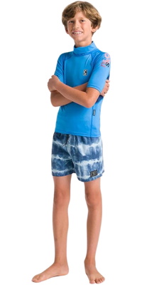 2026 C-Skins Enfants NuWave X Short Sleeve Lycra Vest C-NLYSSJ - Cyan / Slate / Multi