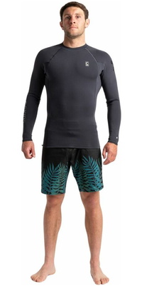 2026 C-Skins Hommes Session 2/ 2mm Long Sleeve Wetsuit Vest C-SE22VELS - Anthracite / Black