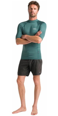 2026 C-Skins Hommes NuWave UV Basics Gilet Lycra à Manches Courtes C-NLYSSMC - Dark Sage