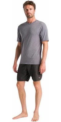 2026 C-Skins Hommes NuWave UV Basics Short Sleeve Surf Tee C-NLYSURFM - Deep Grey Heather
