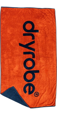2026 Dryrobe Serviette De Plage Bio SERVIETTE DE BAIN ODSB - Orange / Deep Sea Blue