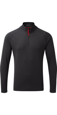 2026 Gill Hommes UV Tec Zip Neck Top UV009 - Black