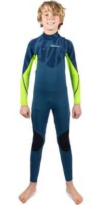 2025 Gul Enfants Response Echo 3/2mm Chest Zip Combinaison Néoprène RE1329/C2 - Navy / Sulphur
