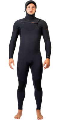2026 Gul Hommes Viper 6/5/4mm Yamamoto à Capuche Chest Zip Combinaison Néoprène VR1225 - Black