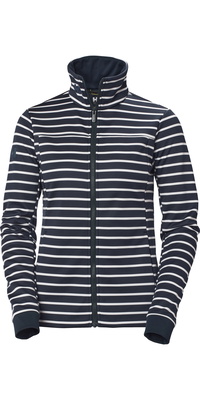Helly Hansen Femmes Crew Fleece 2025 Veste 30357 - Navy Stripe