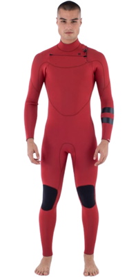 2025 Hurley Hommes Air 4/3mm Chest Zip Combinaison Néoprène MFS0013413 - American Beauty