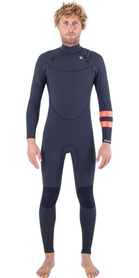 Hurley Hommes Plus 5/3mm Chest Zip Combinaison Néoprène MFS0012504 - Black / Graphite
