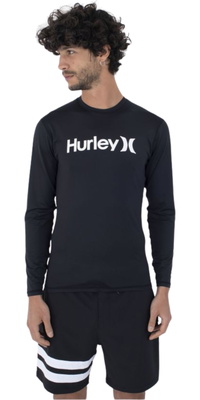 Hurley Hommes Gilet En Lycra à Manches Longues Quickdry MAT0001020 - Black