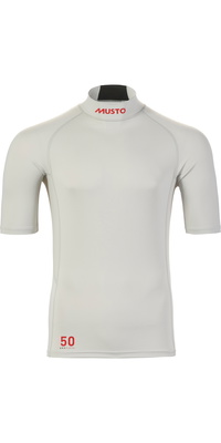 2026 Musto Hommes Flexlite Cool Short Sleeve UPF 50 Top 82391 - Platinum