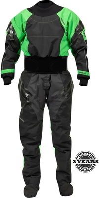 2026 Nookie Femmes Fusion Latex Drysuit DR60 - Black / Green