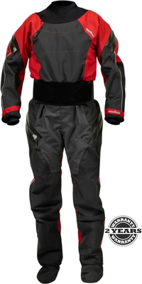 2026 Nookie Femmes Fusion Latex Drysuit DR61 - Black / Red