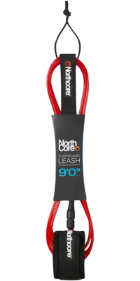 Leash De Planche De Surf Northcore 9 Pieds 2026 NOCO57D - Red