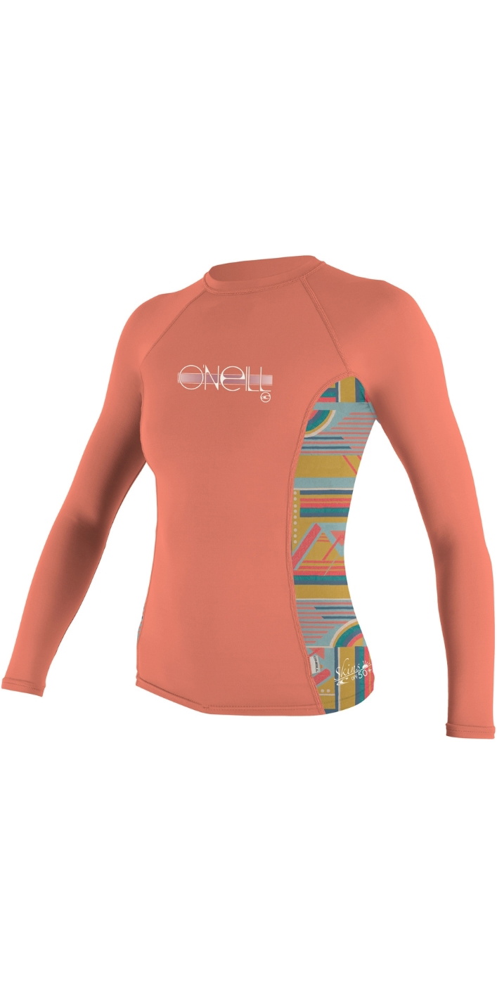 Plus Size Roxy Girls' UPF 50+ Long Sleeve Rashguard Sun