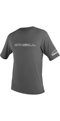 2025 ONeill Mens Basic Skins Short Sleeve Sun Shirt 3402 - Graphite