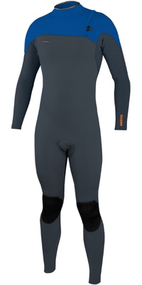 2025 ONeill Hommes Hyperfreak Comp 4/3mm Zip Free Combinaison Néoprène 4971 - Dark Orion / Deep Sea