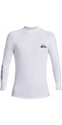 2026 Quiksilver Hommes Gilet Lycra à Manches Longues Everyday UV50 AQYWR03131 - White