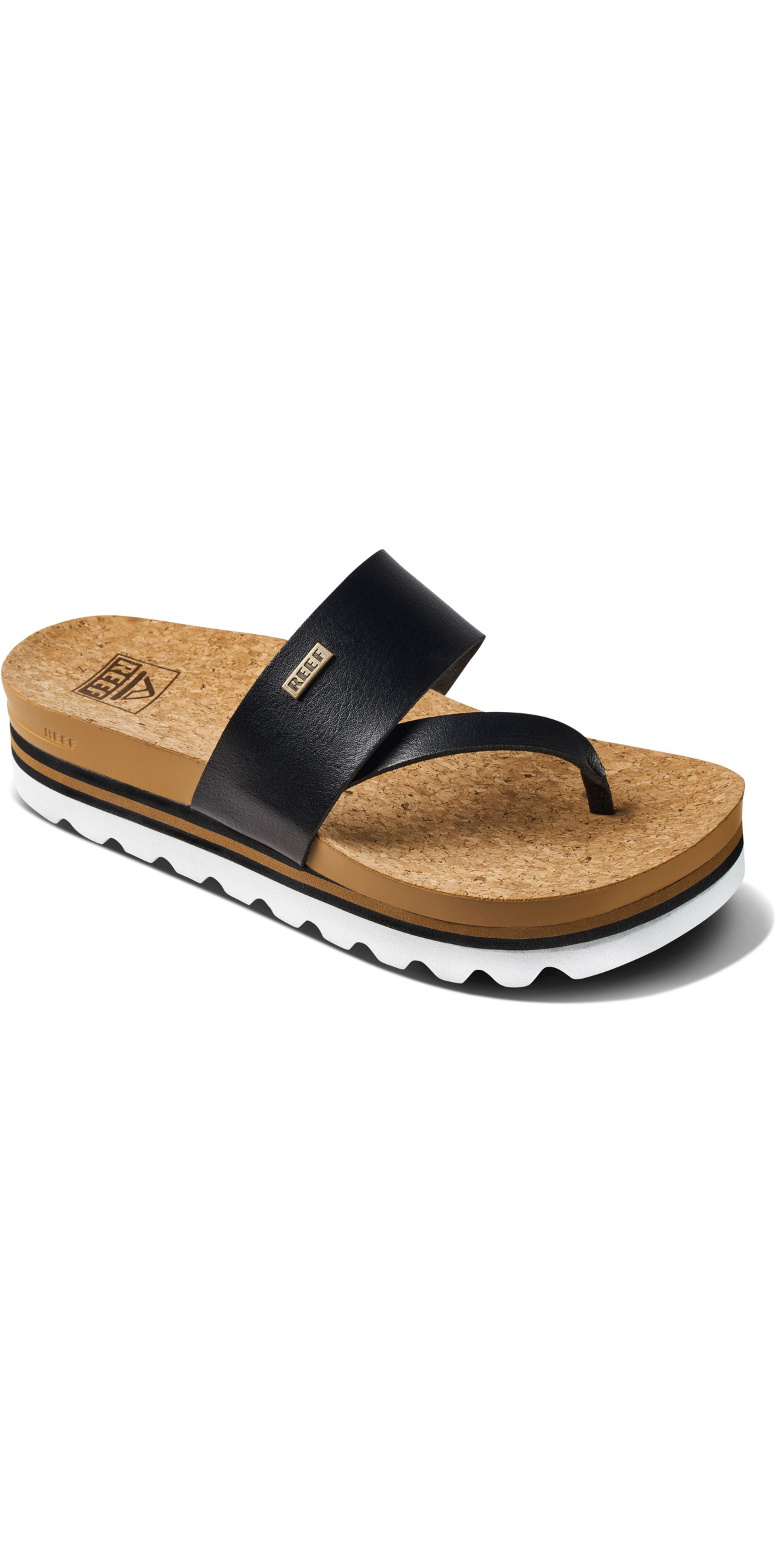2024 Reef Womens Cushion Sol Hi Sandals CI8827 Black Tan