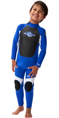 2026 Rip Curl Groms Omega 4/3mm Back Zip Combinaison Néoprène 001TFS - Blue