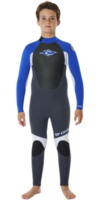2026 Rip Curl Enfants Omega 5/3mm Back Zip Combinaison Néoprène 13NBFS - Blue