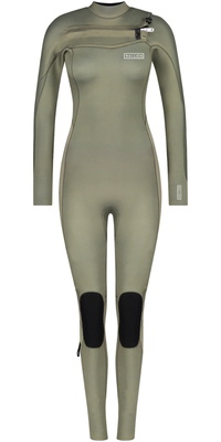 2026 Wallien Femmes Nikki Van Dijk 4/3mm Chest Zip Combinaison Néoprène 101009003 - Moon