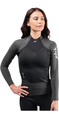 2026 Zhik Femmes Microfleece X Top De Combinaison En Néoprène DTP-0580-BLK - Black