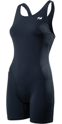 2025 ZONE3 Femmes OWS Renew Short Leg Kneeskin Swim Costume SW22WOWSK101 - Black
