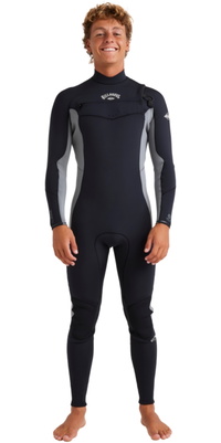2026 Billabong Hommes Absolute Natural 3/2mm Chest Zip Combinaison Néoprène 24AW191506 - Alloy