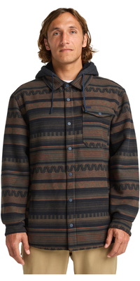 2025 Billabong Hommes Furnace Chemise En Flanelle Doublée EBYWT03005 - Black