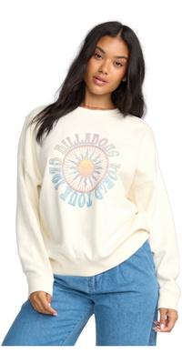 2025 Billabong Femmes Sweat-shirt Echo 24B463504 - Salt Crystal